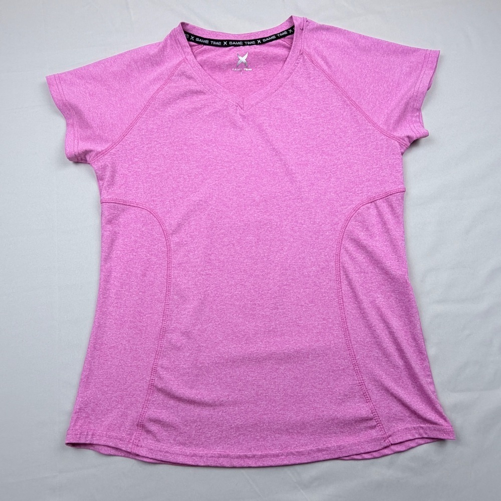 Game Time Women's Pink Short Sleeve Tee